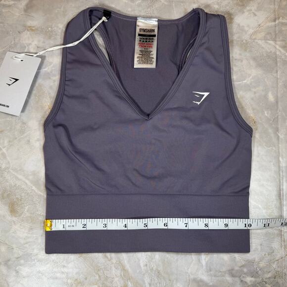Women’s Gymshark Everyday Seamless Crop Tank – Fog Purple, Size XS (NWT) - Picture 3 of 5